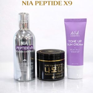 🌸 BỘ 3 CHĂM SÓC DA NIA PEPTIDE X9 – CHĂM DA CHUẨN HÀN QUỐC 🌸